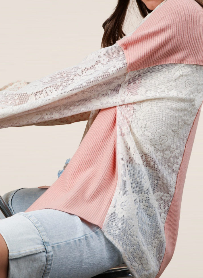 Floral Button Up - Pink