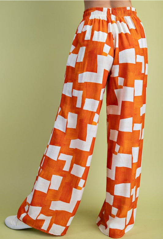 Geometric relaxed pant