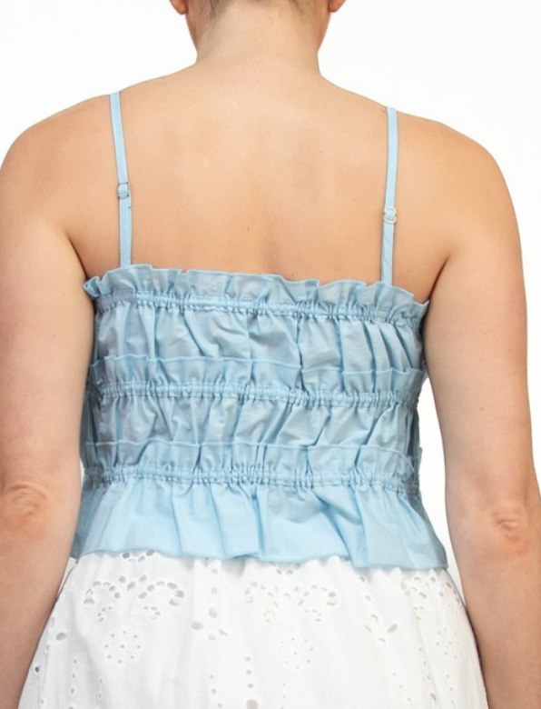 Ruffled Up Top - Blue