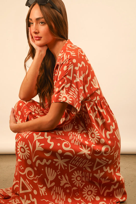 Sunset Dress- Orange