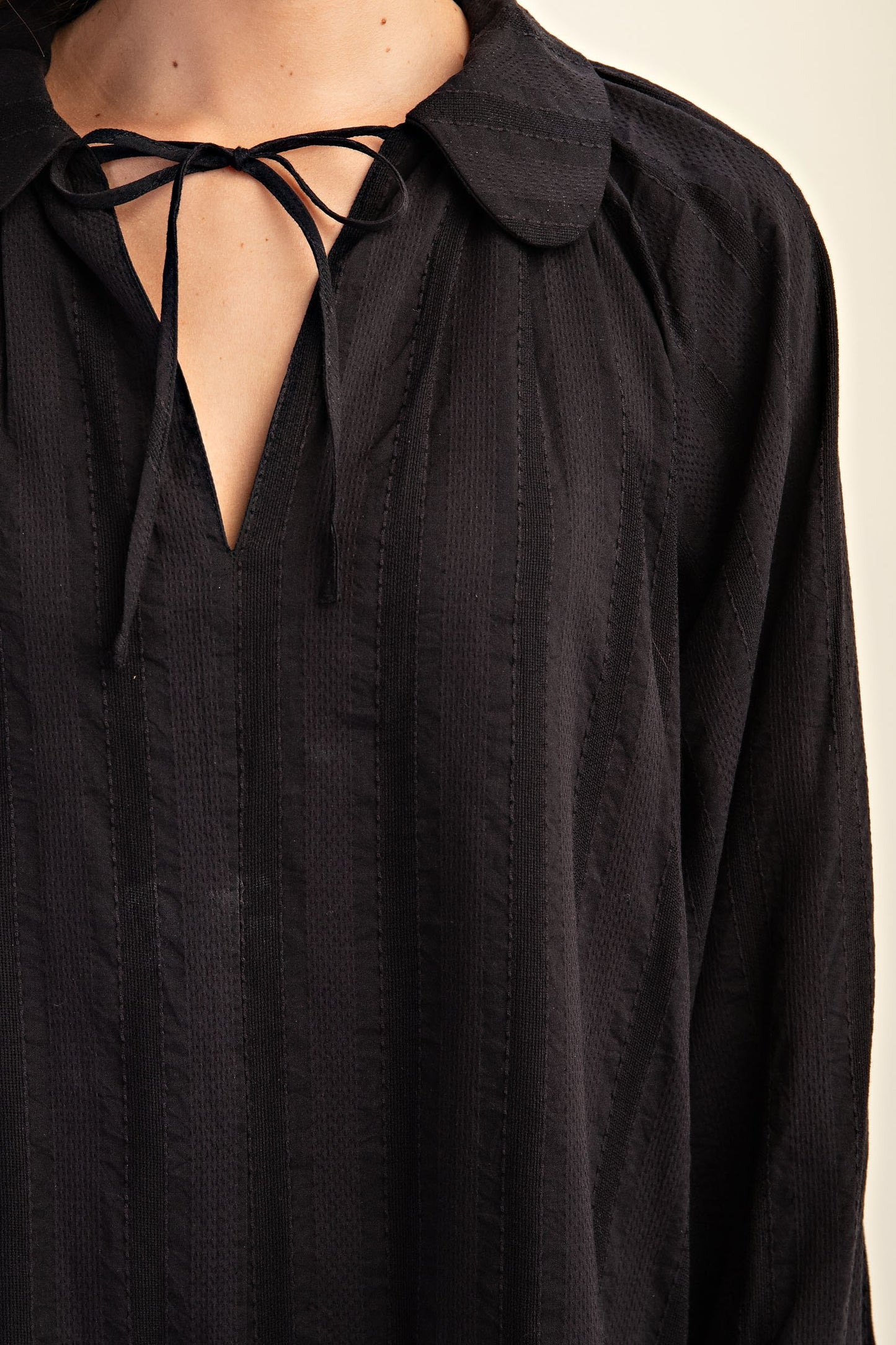 Tie-Neck Mini Dress
