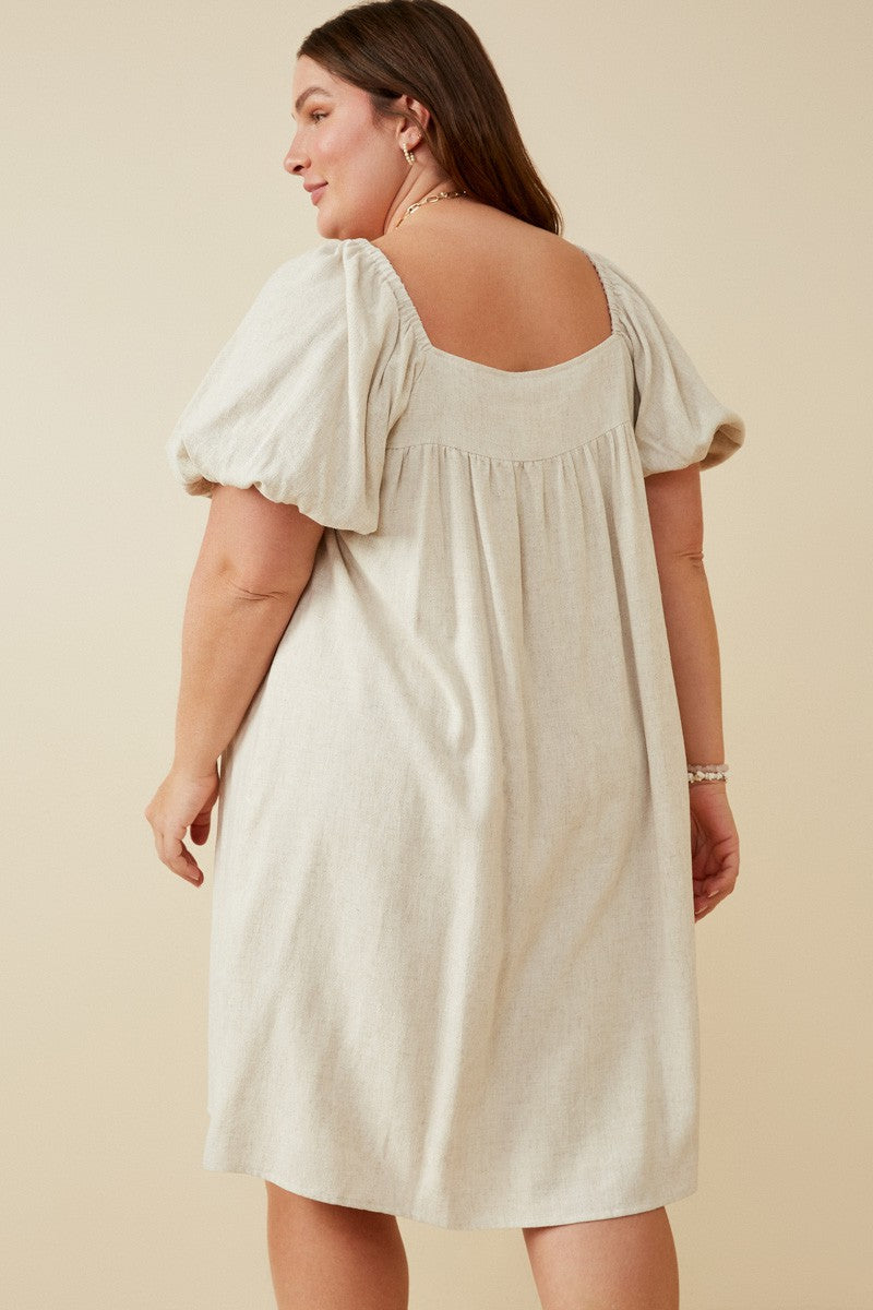 Box Pleat Dress- Plus