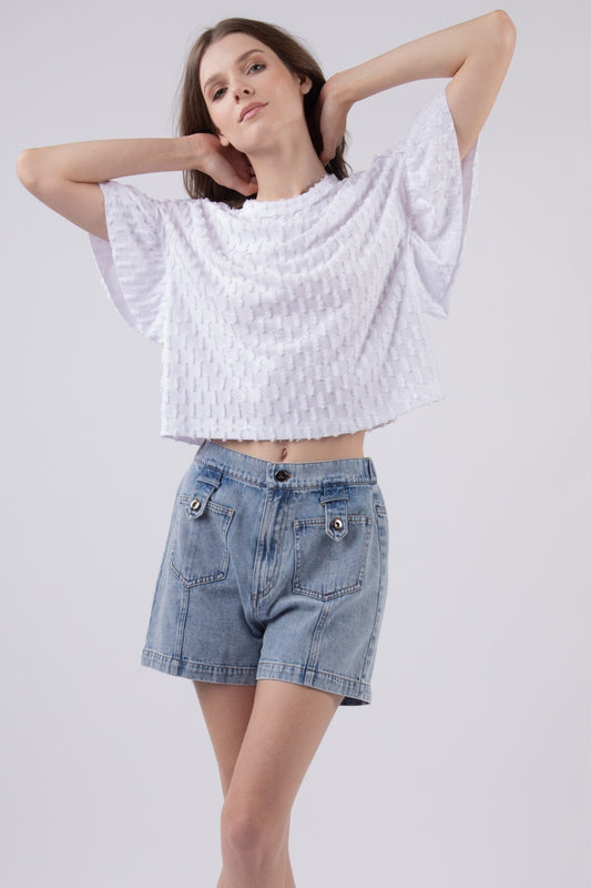 Textured Knit Top